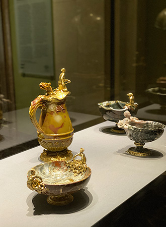 Porcelains and art objects at the Kunsthistorisches Museum in Vienna