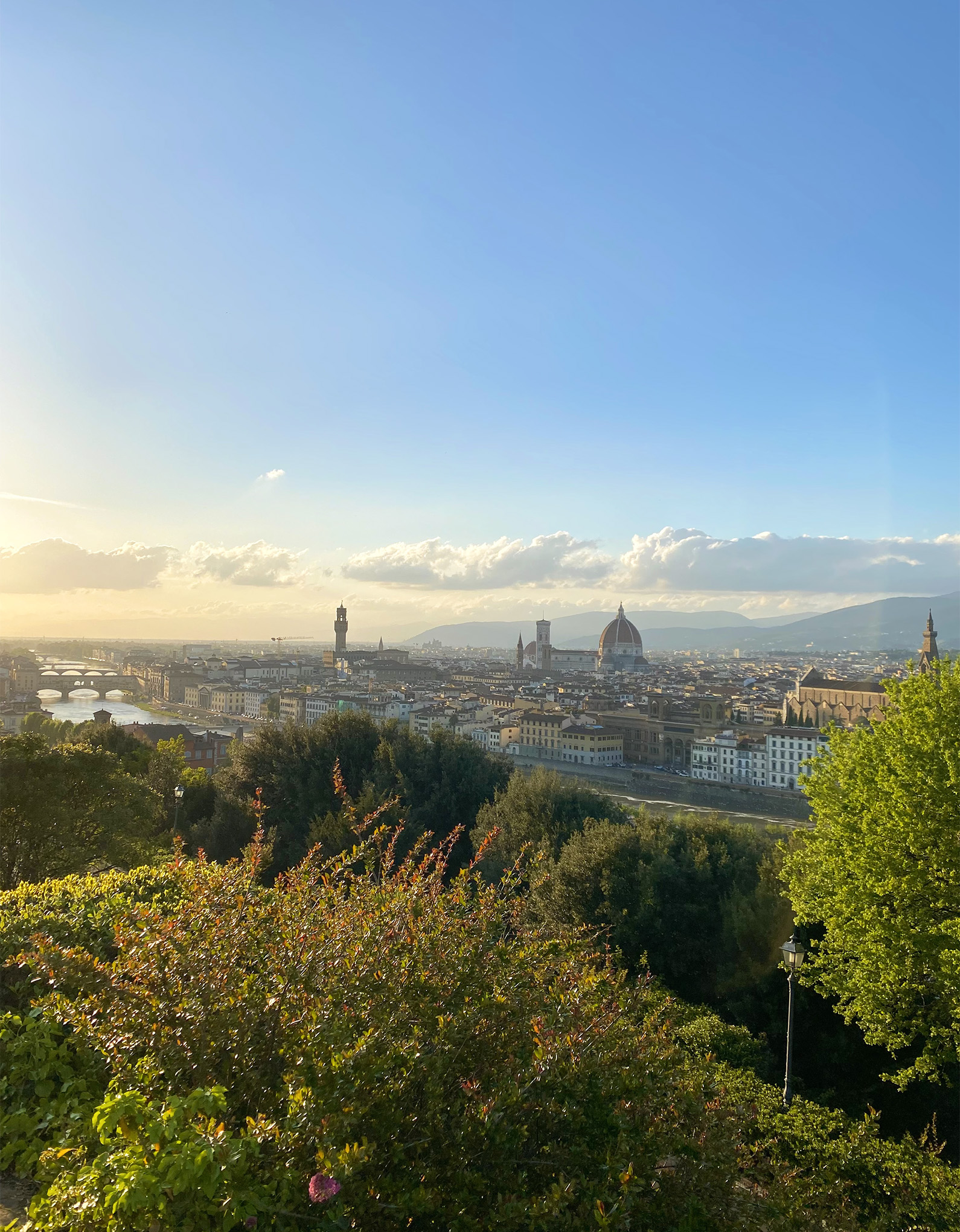 Panoramic view of Florence from the Piazzale Michelangelo