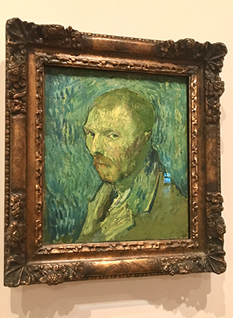 Van Gogh Self Portrait at the Van Gogh Museum in Amsterdam